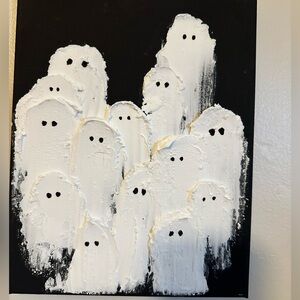 Hand Made Ghost Canvas Wall Art